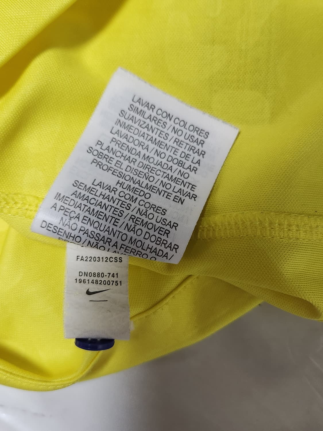 22-24 나이키 브라질 국대 트레이닝 유니폼 축구 반팔 상품이미지6