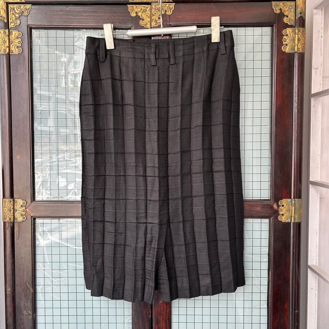 이세이 미야케 체크 플리츠 스커트 상품이미지5