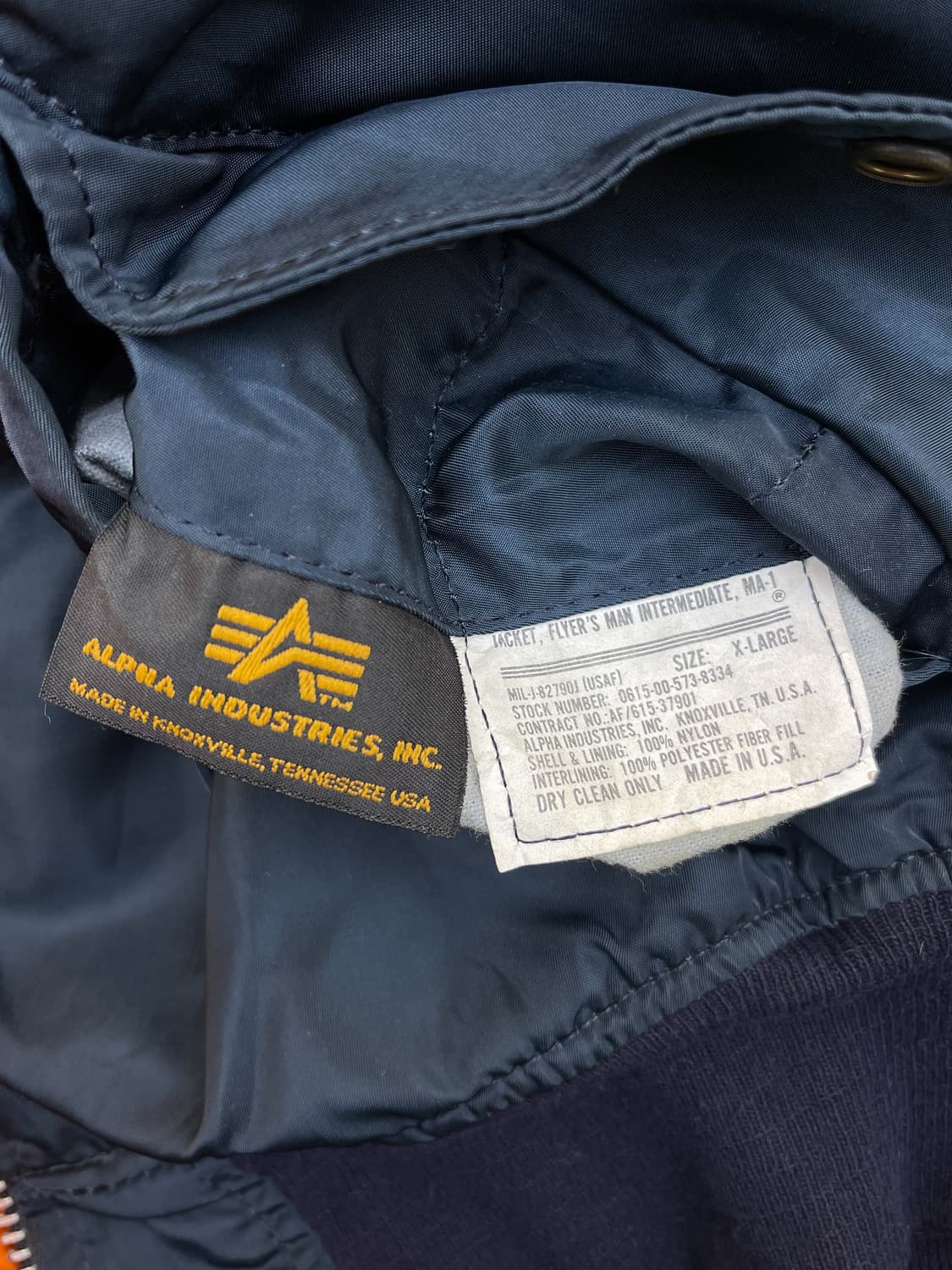 알파인더스트리 U.S.A.F Ma-1 플라이트 자켓 상품이미지8