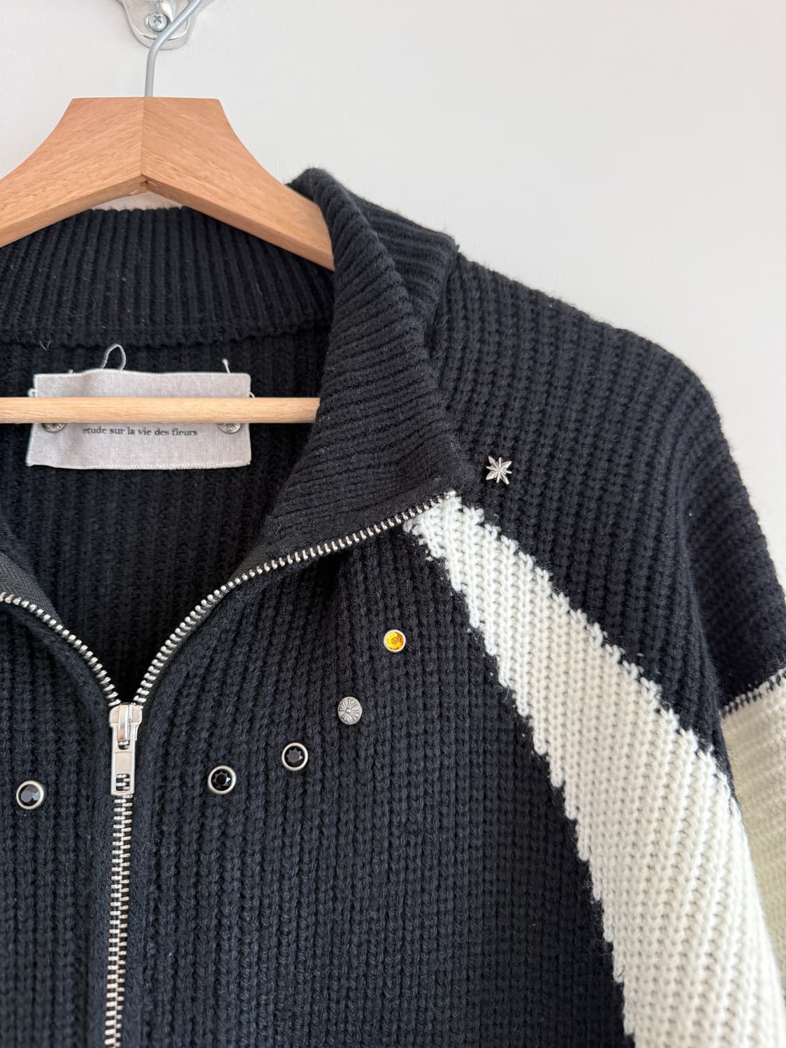 가키하라(GAKIHARA) 잼스톤 집업 니트 상품이미지3