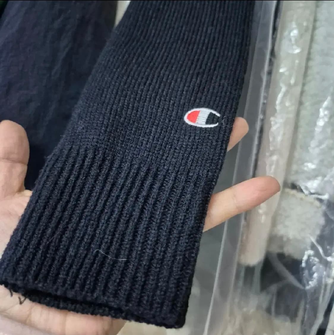 s급 챔피온 니트 블랙 L 남녀공용 상품이미지4