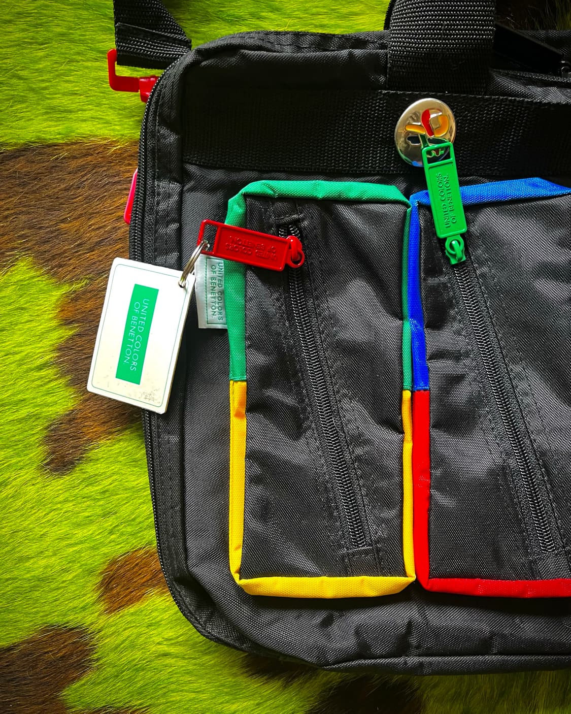 1990s Old Benetton Color Block Bag 상품이미지5