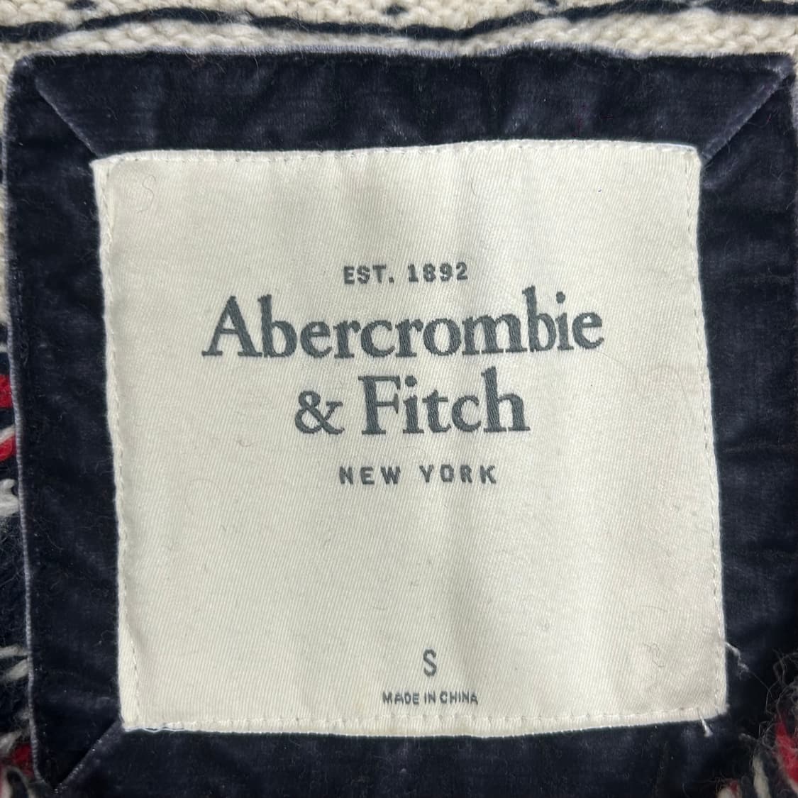 Abercrombie 아베크롬비 노르딕 울프죠 니트집업 상품이미지6