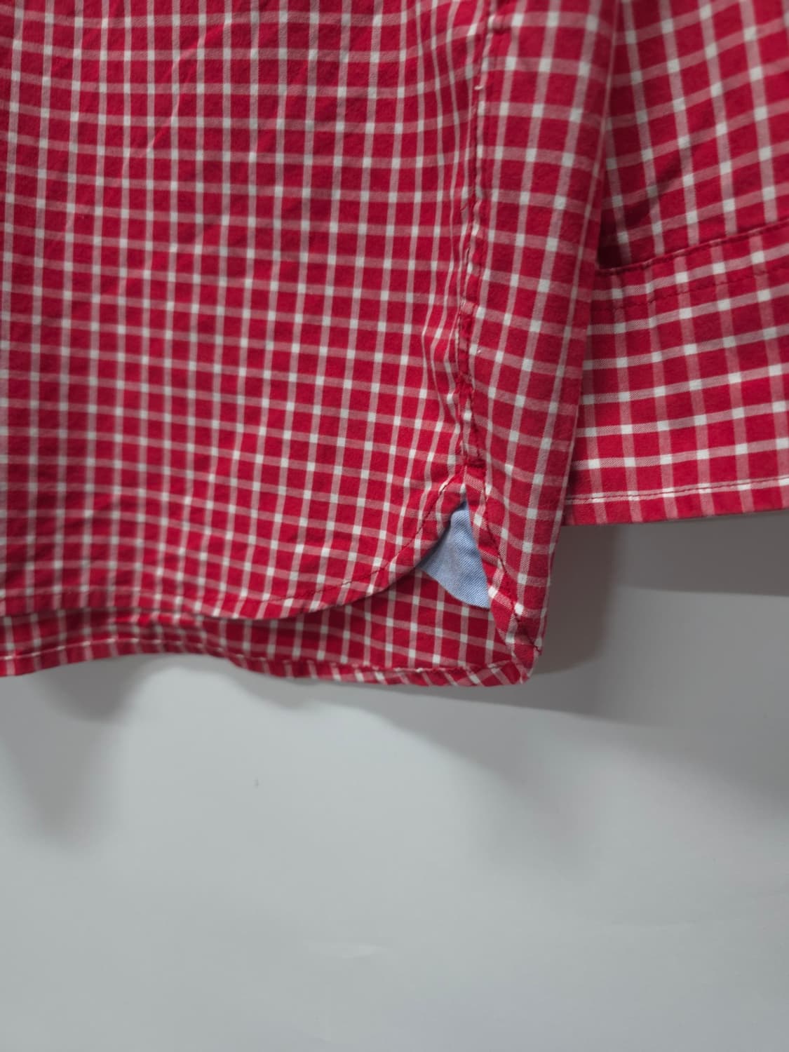 타미힐피거 클래식 레드 체크 버튼다운 셔츠(110) 상품이미지7
