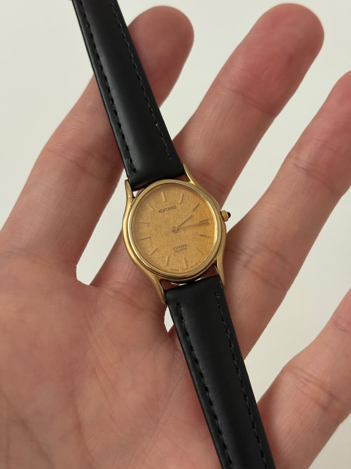 80s Exceed gold oval Ladies Quartz 상품이미지2