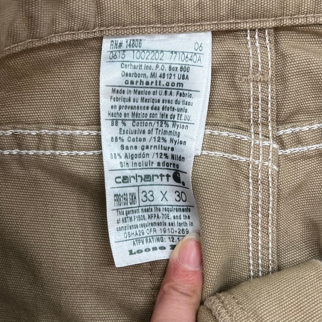 칼하트 워크 팬츠 r2609 상품이미지6