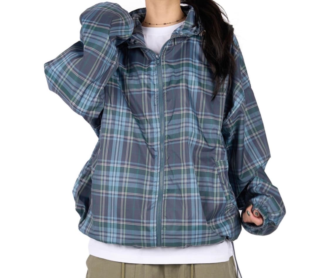 릿킴 체크 바람막이 상품이미지4