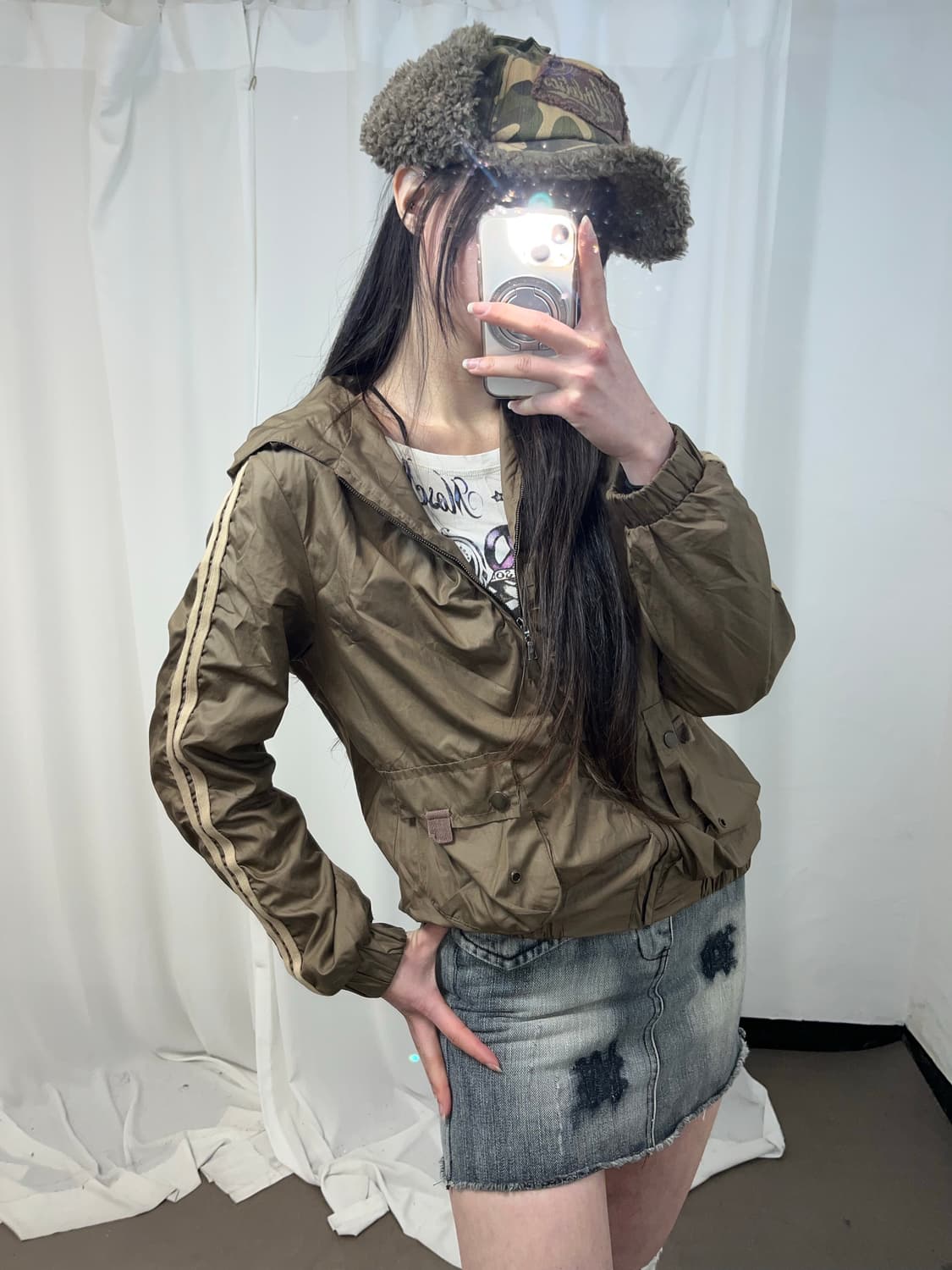 Y2K 카키 캐쥬얼 set (set 할인가) 상품이미지6