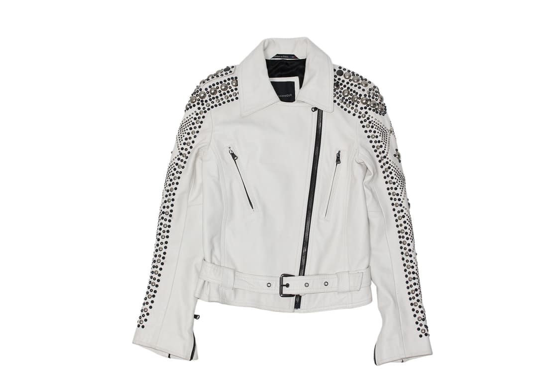NOUR HAMMOUR Studded Leather Jacket 상품이미지1