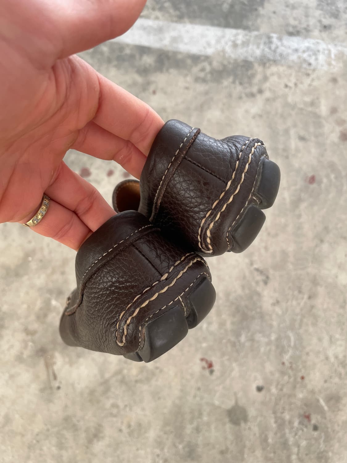 Prada Calf Skin Brown Driving Loafers 상품이미지7