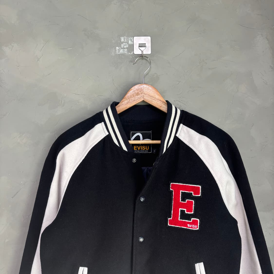 에비수 울 바시티 자켓 상품이미지2