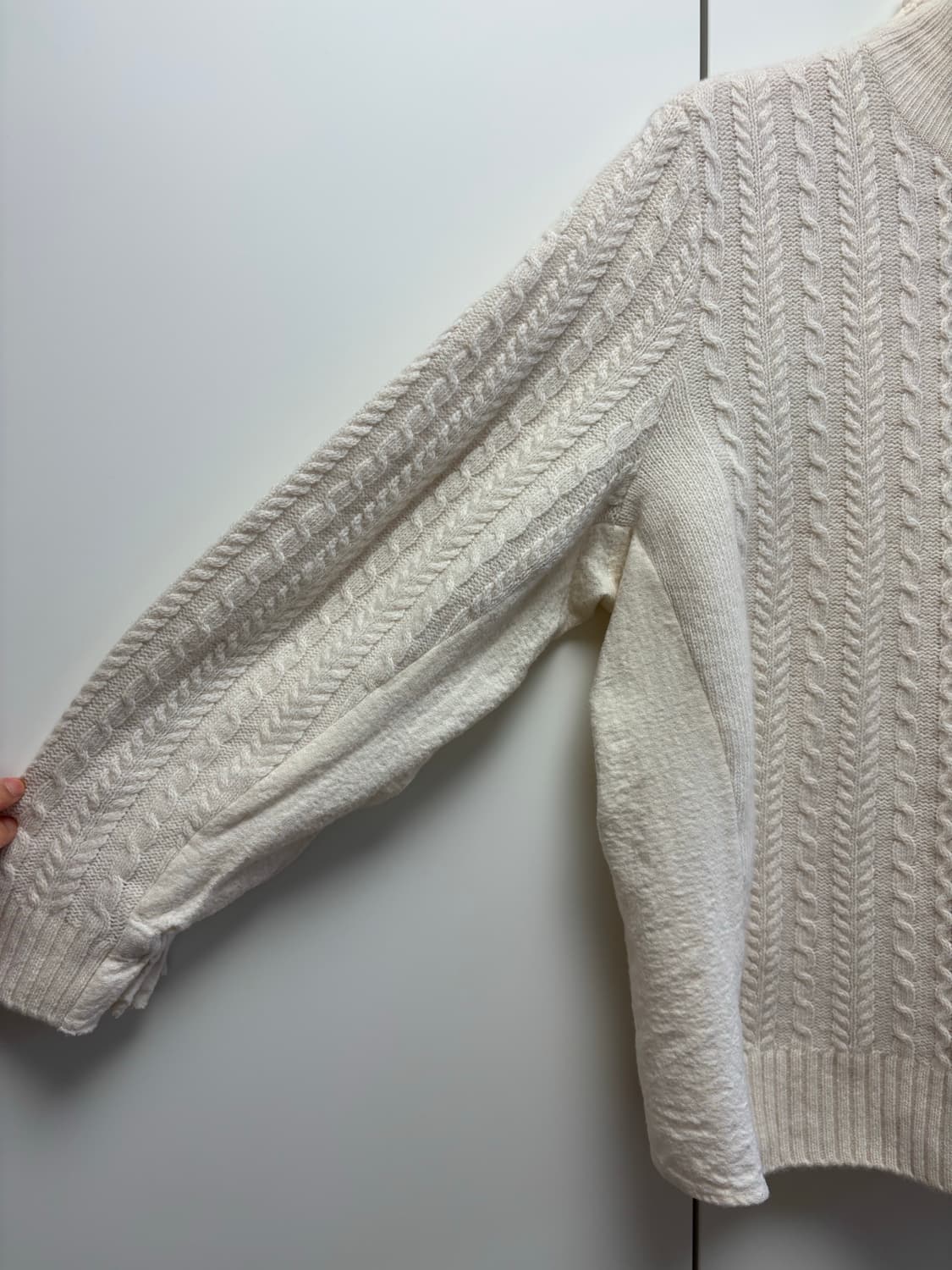 한섬 시스템 케이블 울 니트 상품이미지5