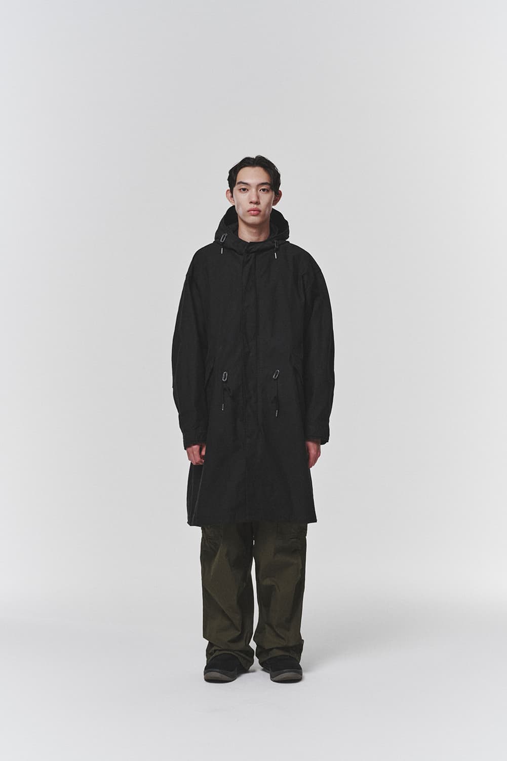 히즈핸더 / 백사틴 m-51 피쉬테일 모즈파카 블랙 / 1 상품이미지3