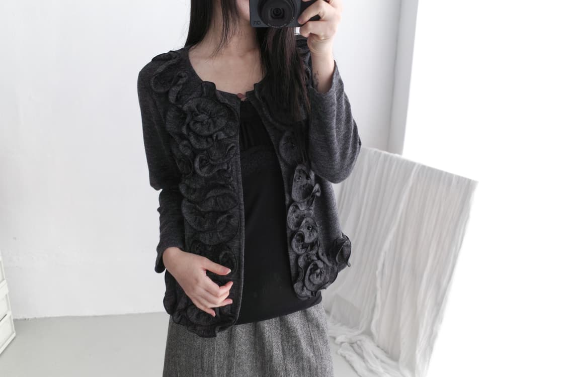 frill flower cardigun 상품이미지5
