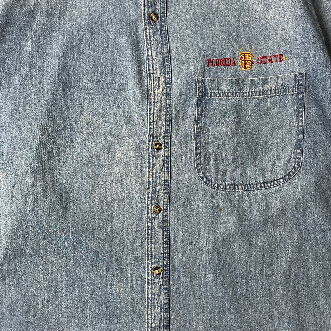 CADRE ATHLETIC 빈티지 다운버튼 코튼 데님 셔츠 A00609 상품이미지3