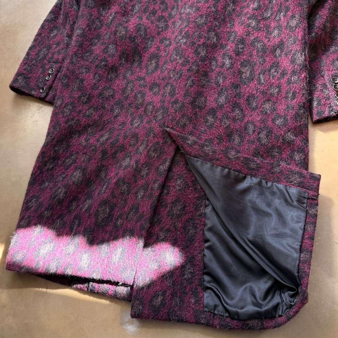 히스테릭 글래머 퍼플 레오파드 헤어리 코트 상품이미지6