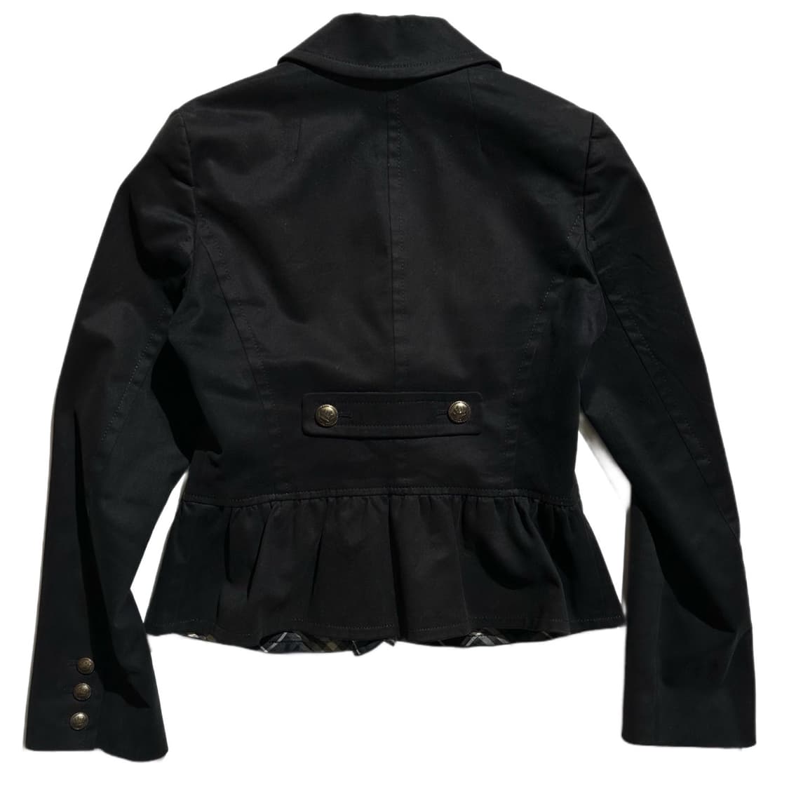 버버리 금장 로고 버튼 싱글 자켓 상품이미지2