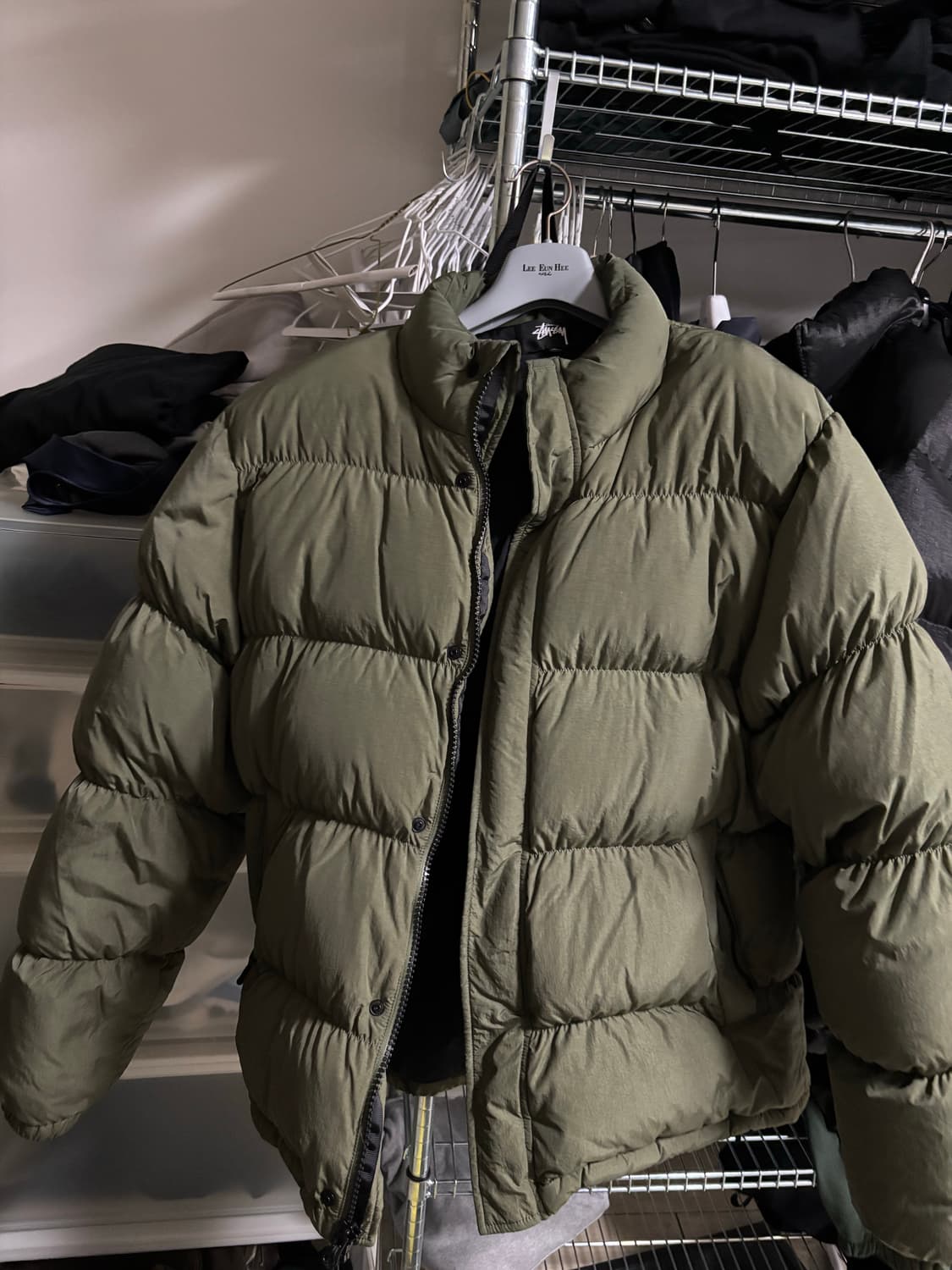 스투시 립스탑 패딩 팝니다 L 상품이미지2