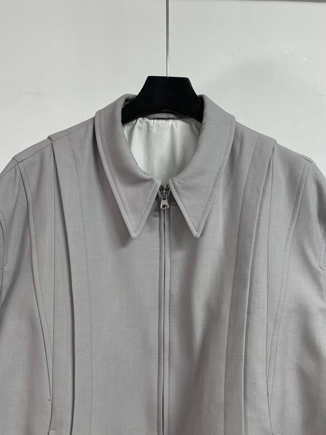 쿠어 모카그레이 울 투웨이 블루종 자켓 (on.603)  상품이미지2