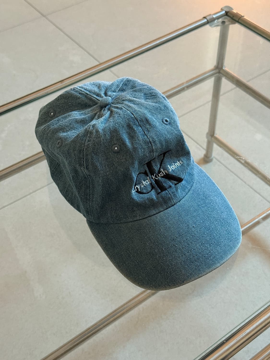 (Calvin Klein) 캘빈 클라인 데님 볼캡 상품이미지1