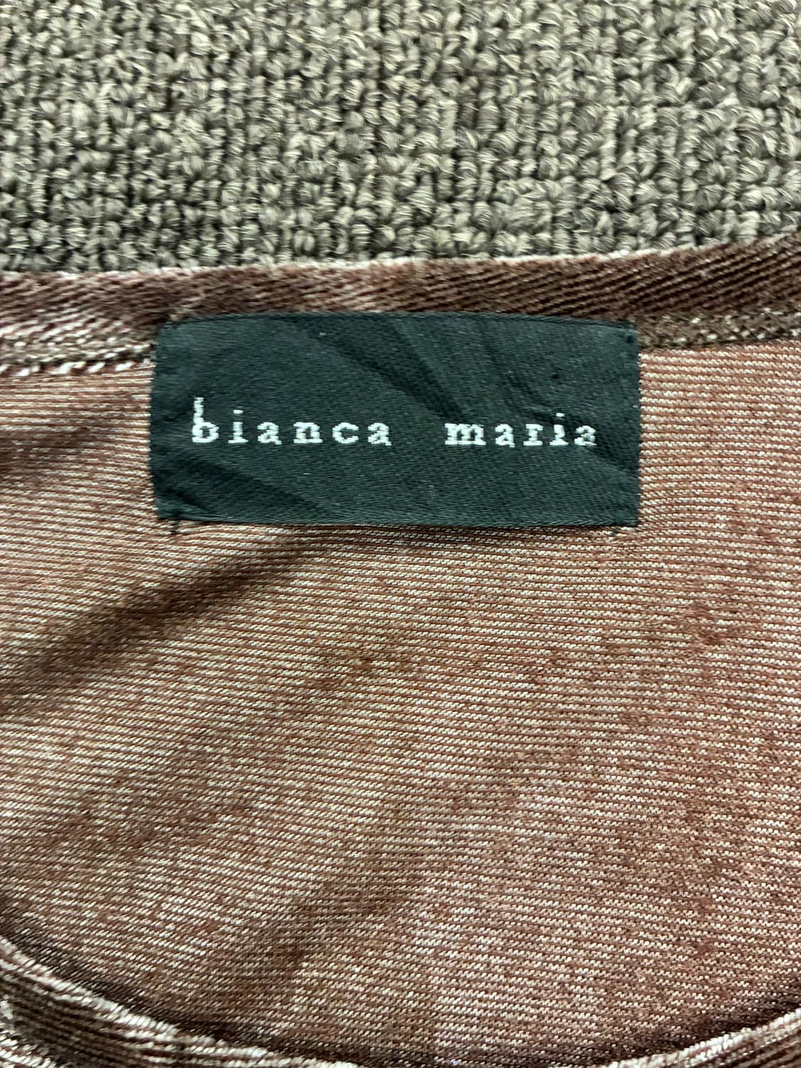 M)Japanese vintage 여성 벨벳 긴팔 티셔츠 상품이미지4