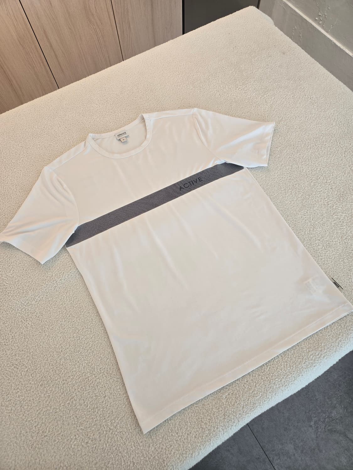 아르마니 액티브 반팔 티셔츠 화이트 XL 상품이미지3