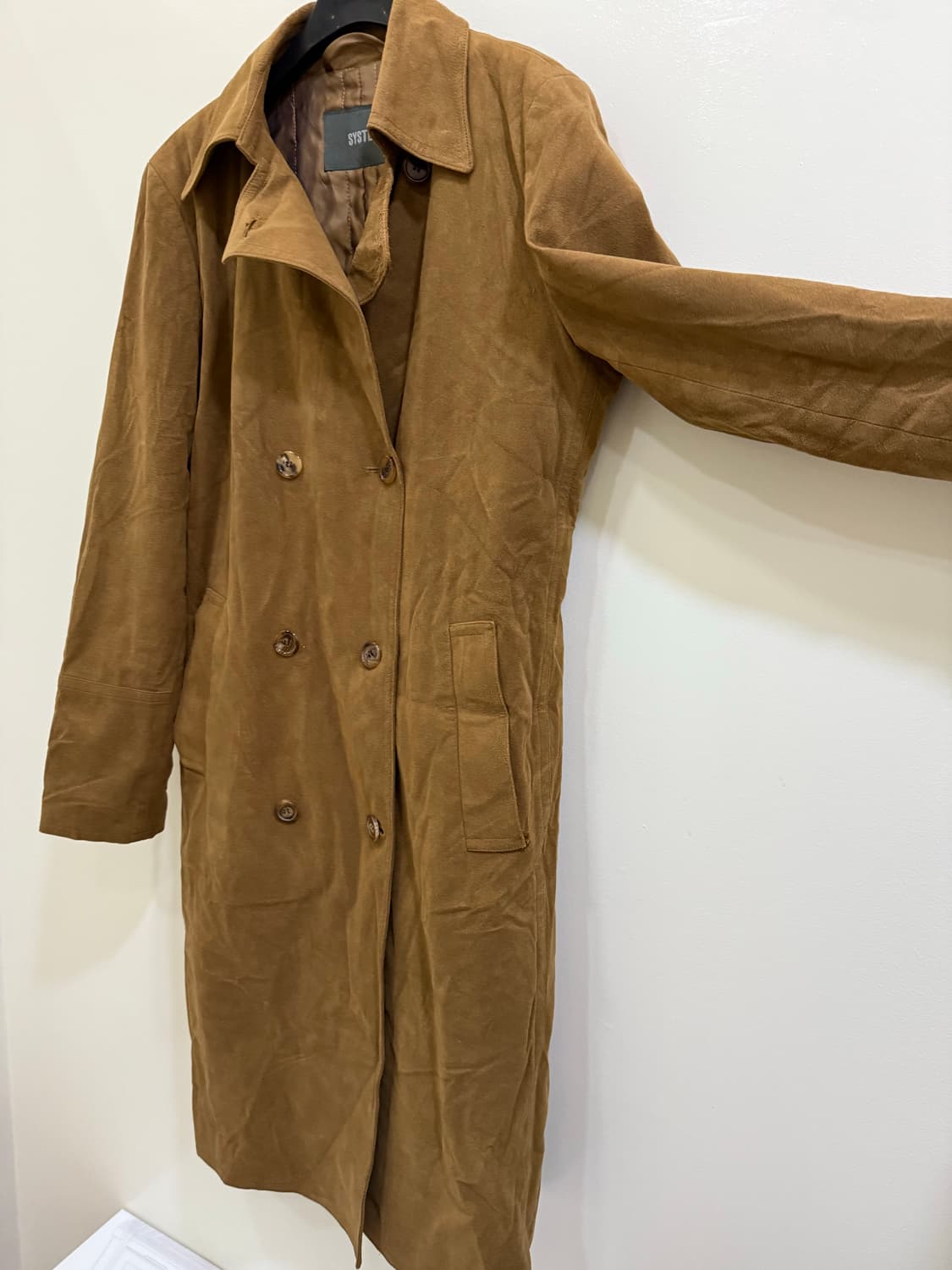 시스템 우먼 더블 브레스트 코트 정품 상품이미지3