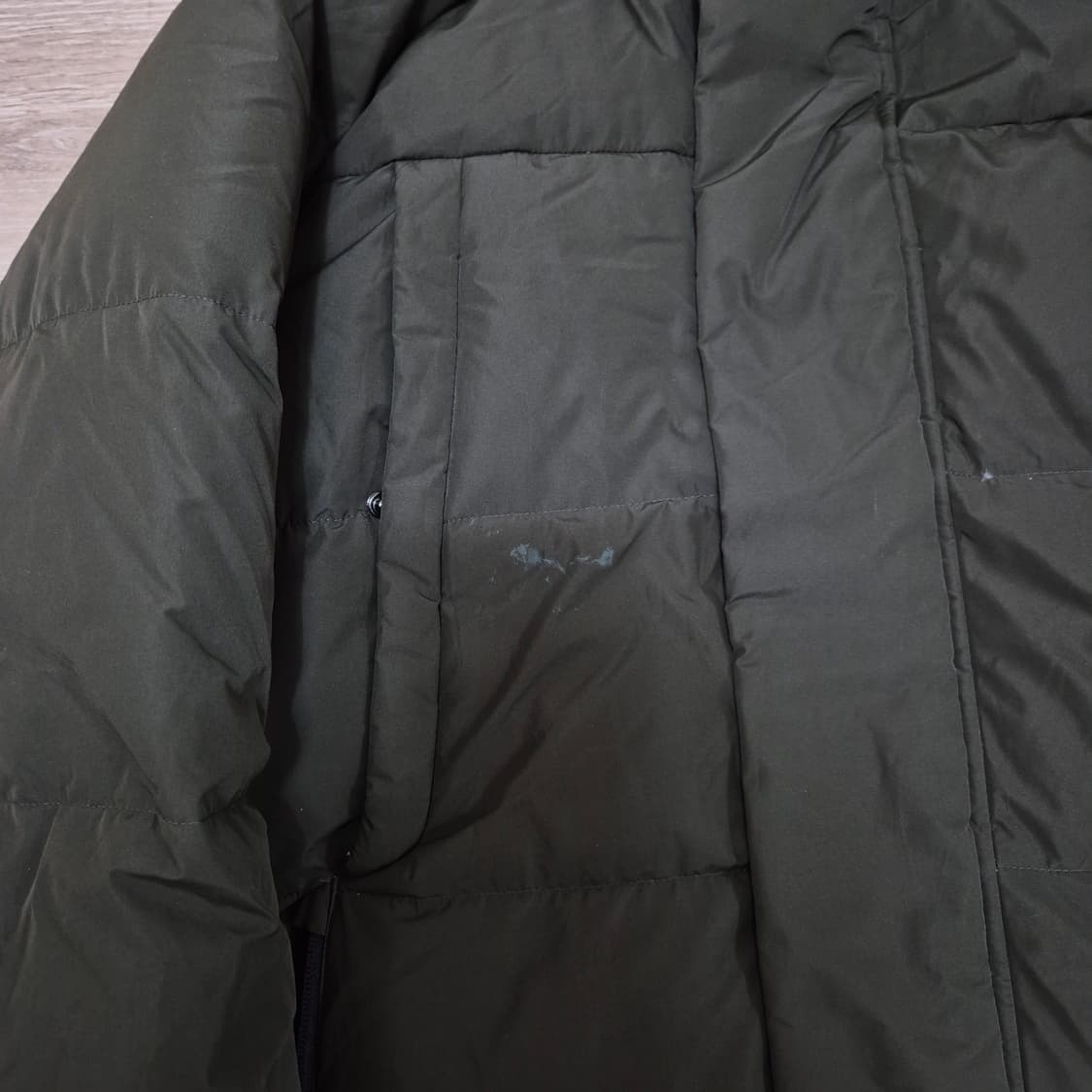 탑텐 폴라리스 카키 밀리터리 덕다운 후드 롱패딩 점퍼 M(95) 상품이미지4