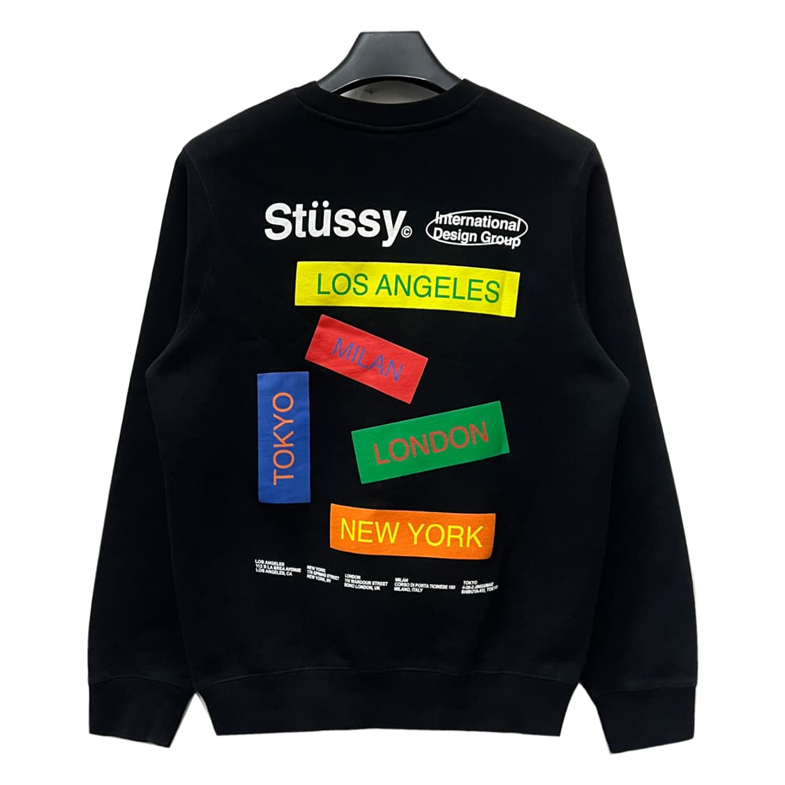 스투시 우먼즈 시티 배너즈 크루넥 맨투맨 M 상품이미지3