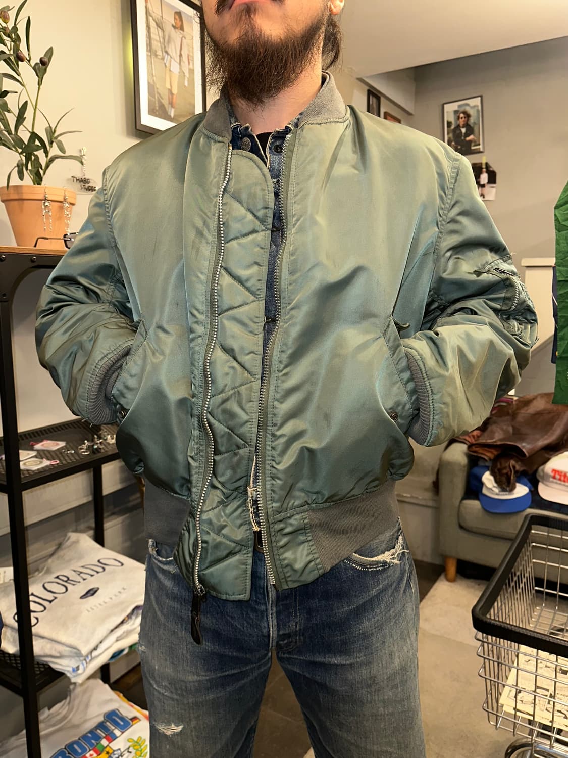 90’s Alpha Industries Ma-1 USA flight JK 상품이미지2