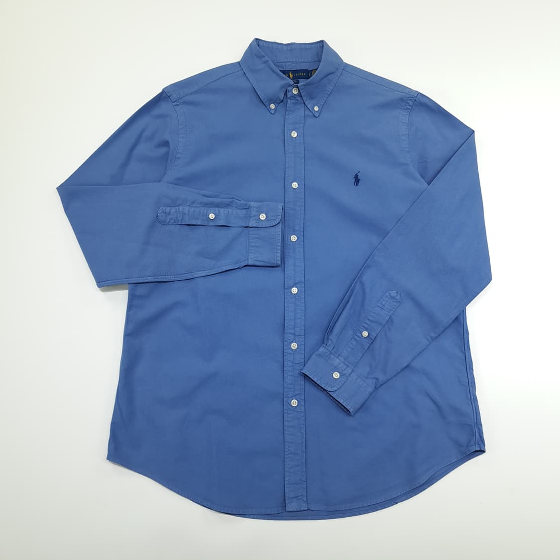 CN915 L 폴로 랄프로렌 QR 블루 긴팔 셔츠 남방 상품이미지2