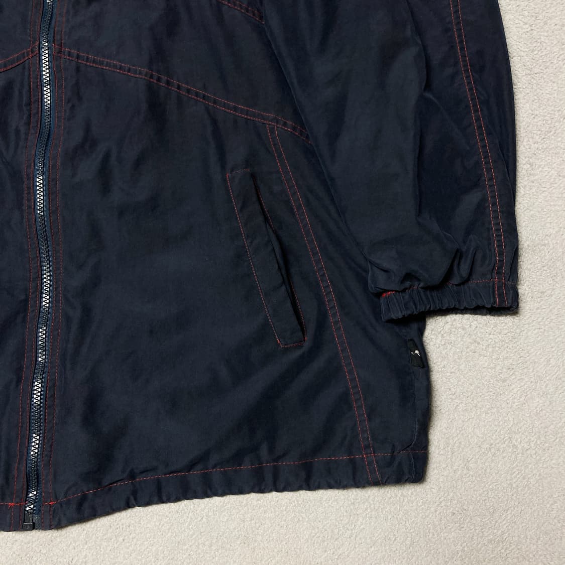 아디다스 90s 올드스쿨 해외판 스티치 후드 바람막이 상품이미지5