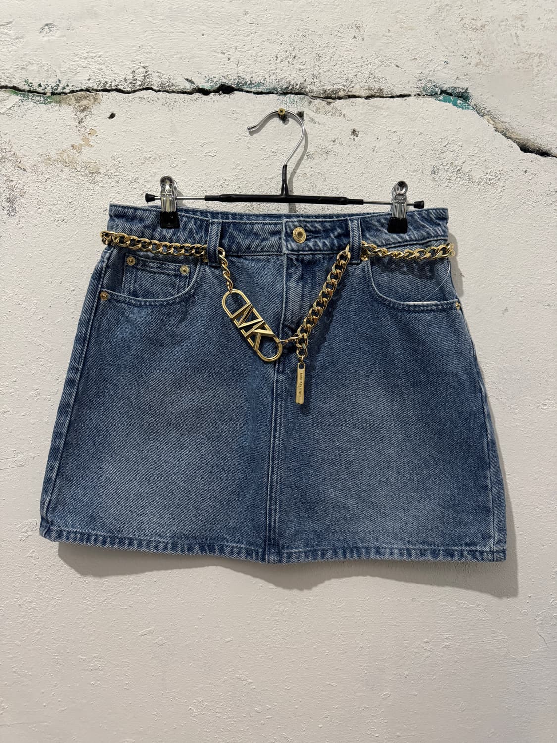 마이클코어스 데님 벨트 미니스커트 상품이미지1