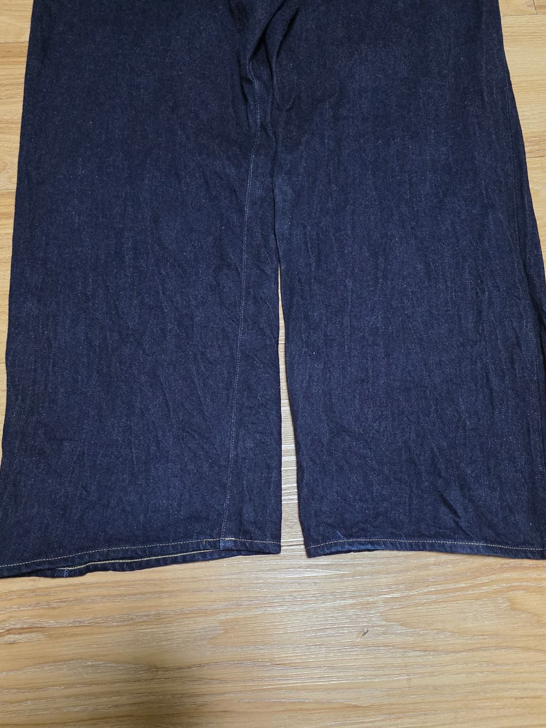 4size택포22만)25ss피그벨 301 와이드 데님 인디고 상품이미지9