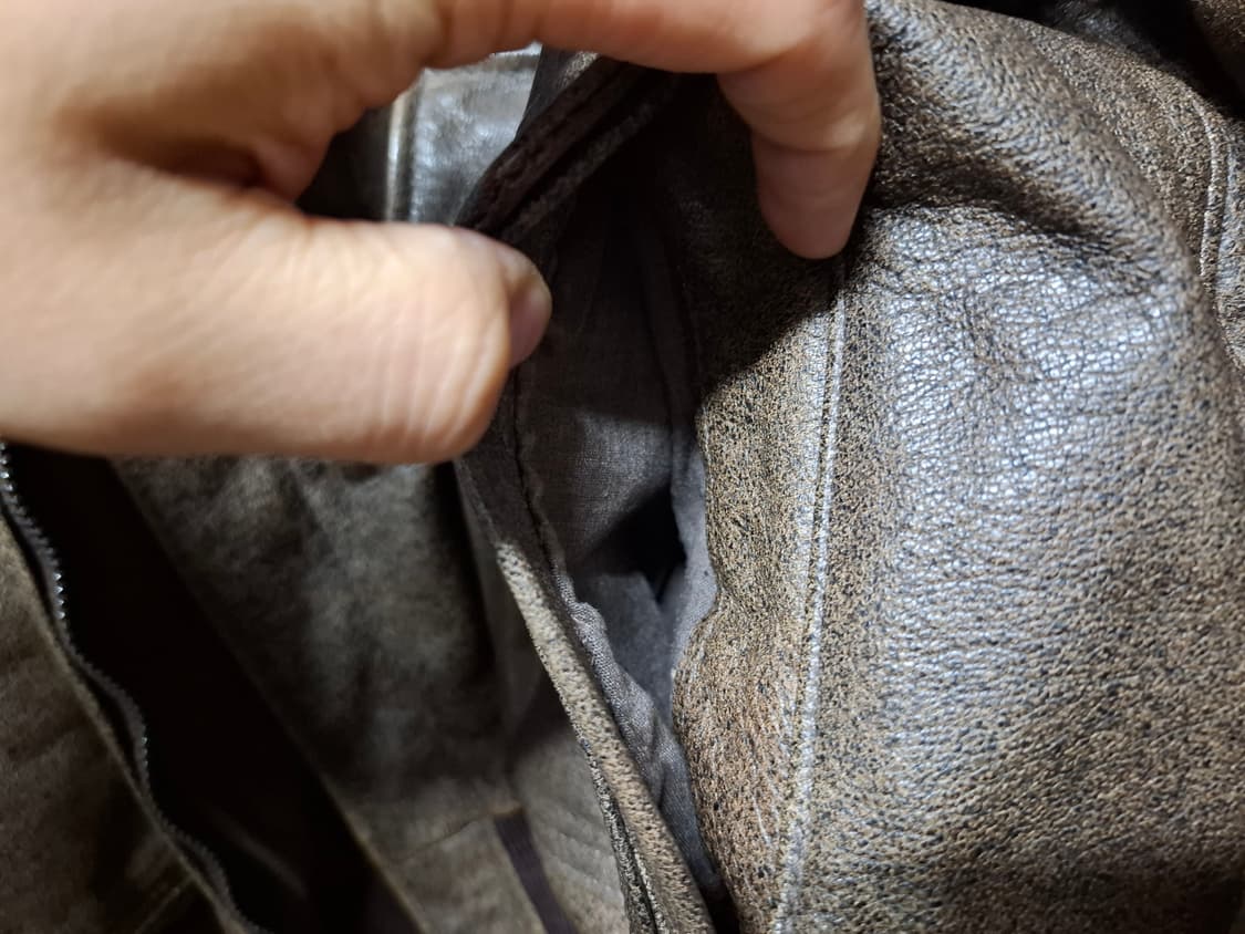 80s USA 엘엘빈 A2 자켓 브라운 고트스킨 40(100-105) 상품이미지6