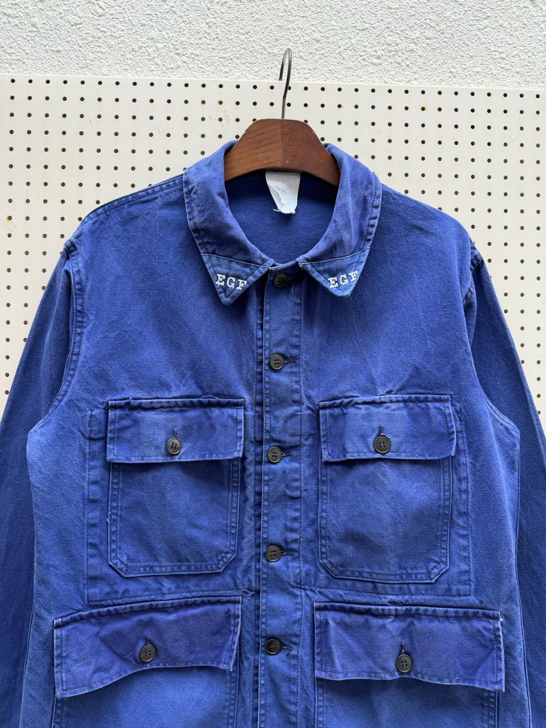 OLD MODEL WASHED PURPLE NAVY 빈티지프렌치워크자켓 상품이미지5