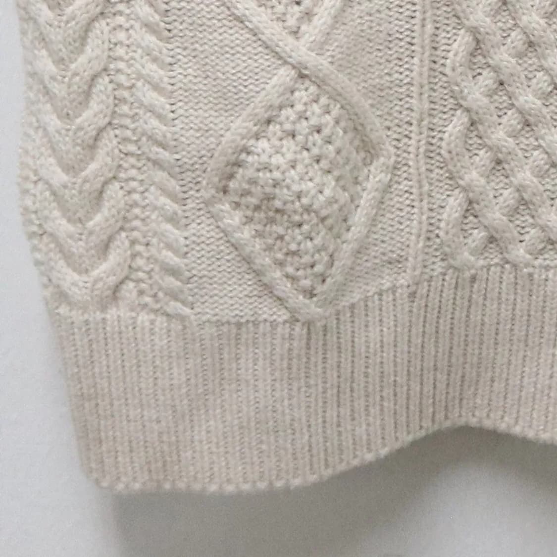 잉그니 퍼프 소매 반팔 니트 63469 상품이미지4