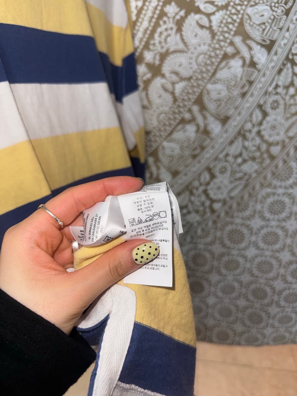 폴로 랄프로렌 스트라이프 긴팔 카라티  상품이미지6