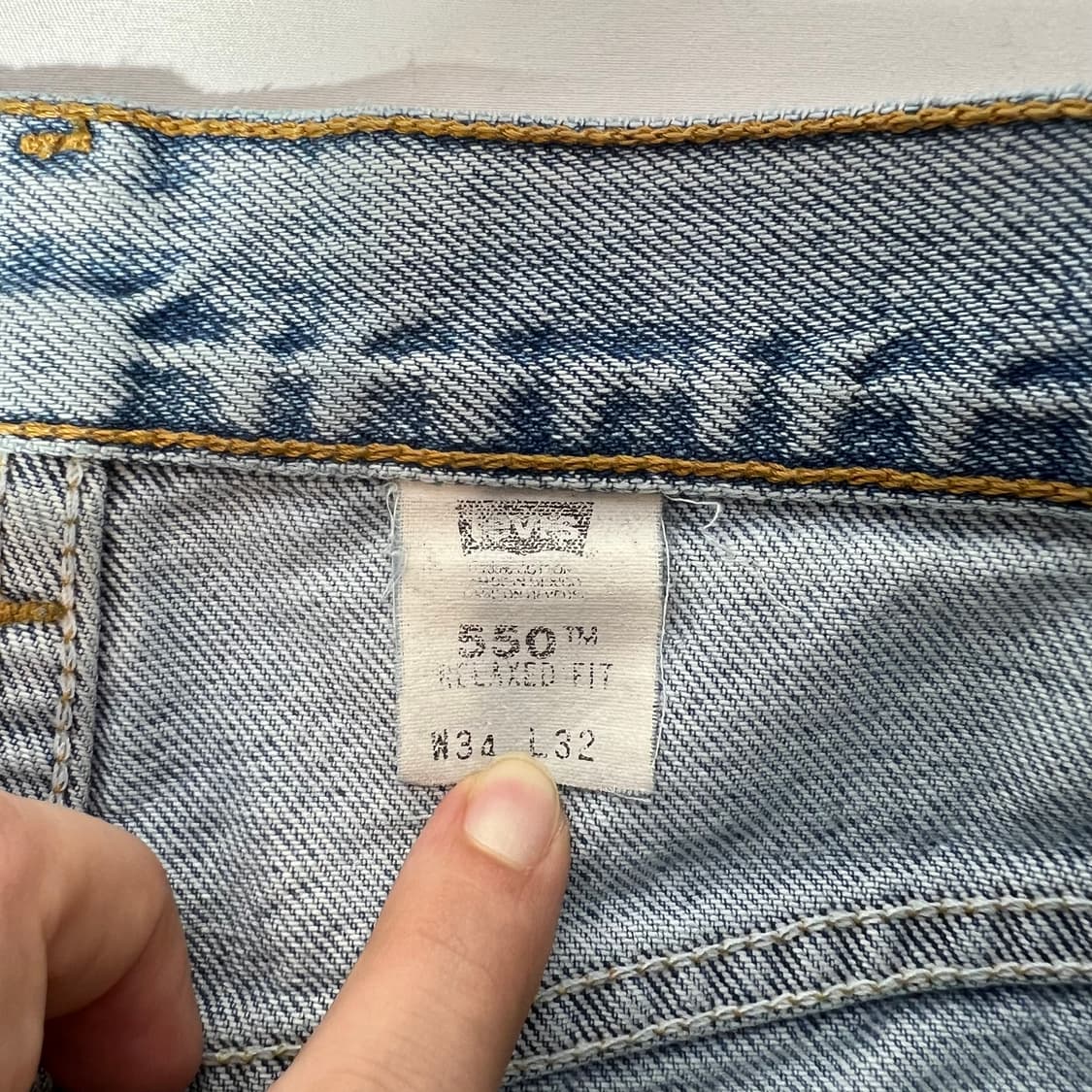 [W34L32]00's 리바이스 550 릴랙시드핏 데님 팬츠 상품이미지4