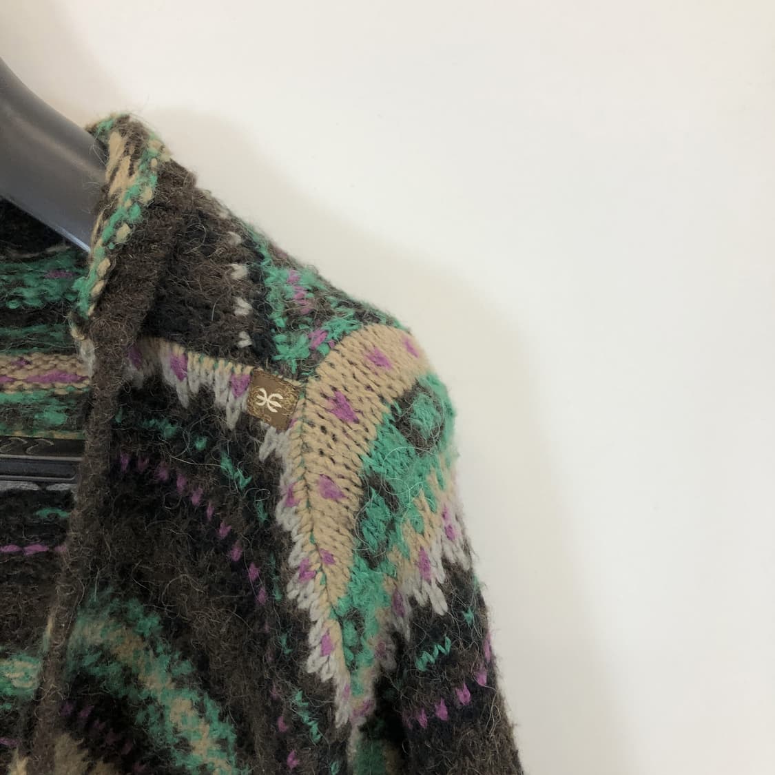 써스데이아일랜드 페어아일 오픈형 니트가디건 S 상품이미지3