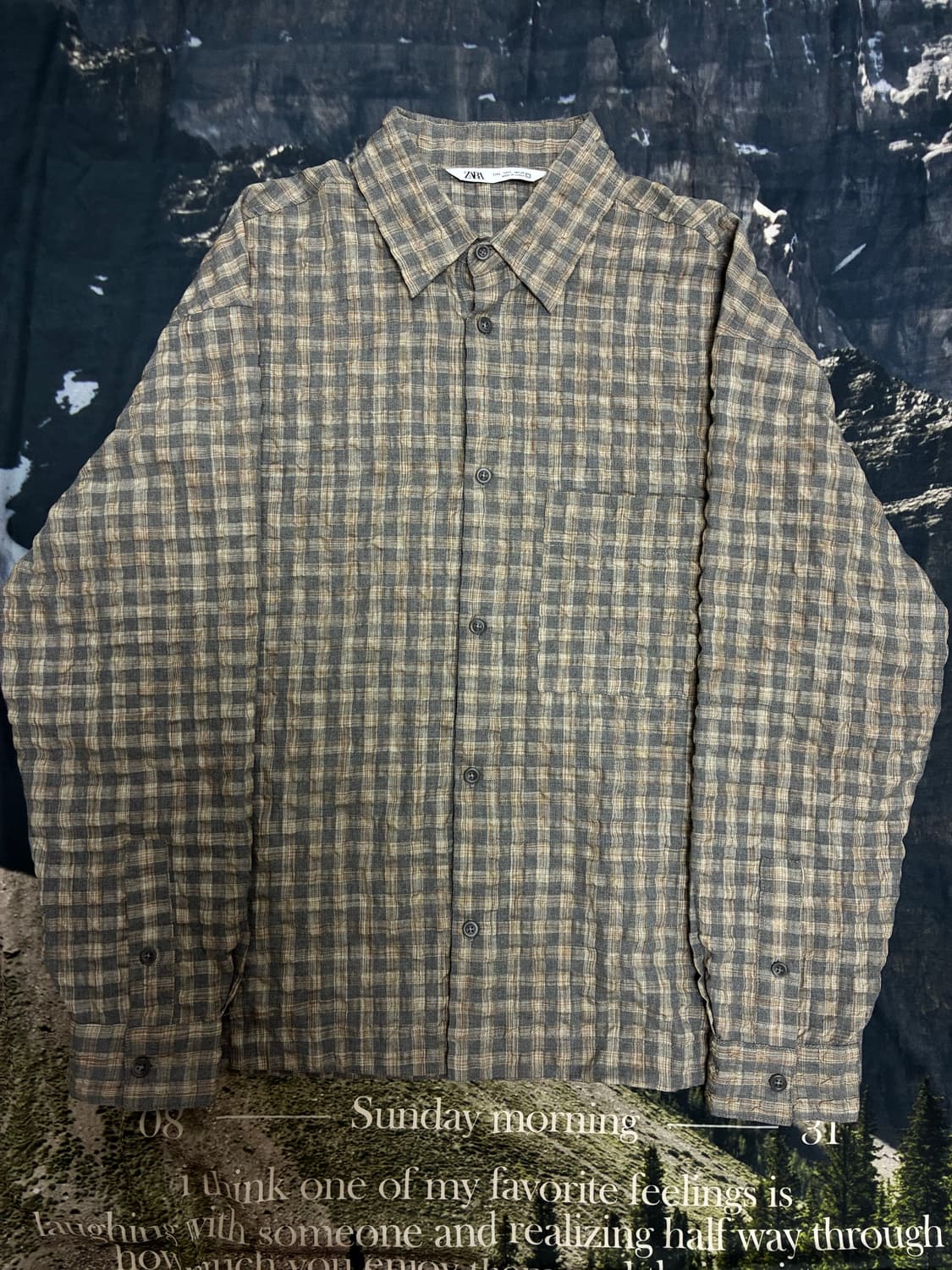 자라 체크셔츠 L 상품이미지1