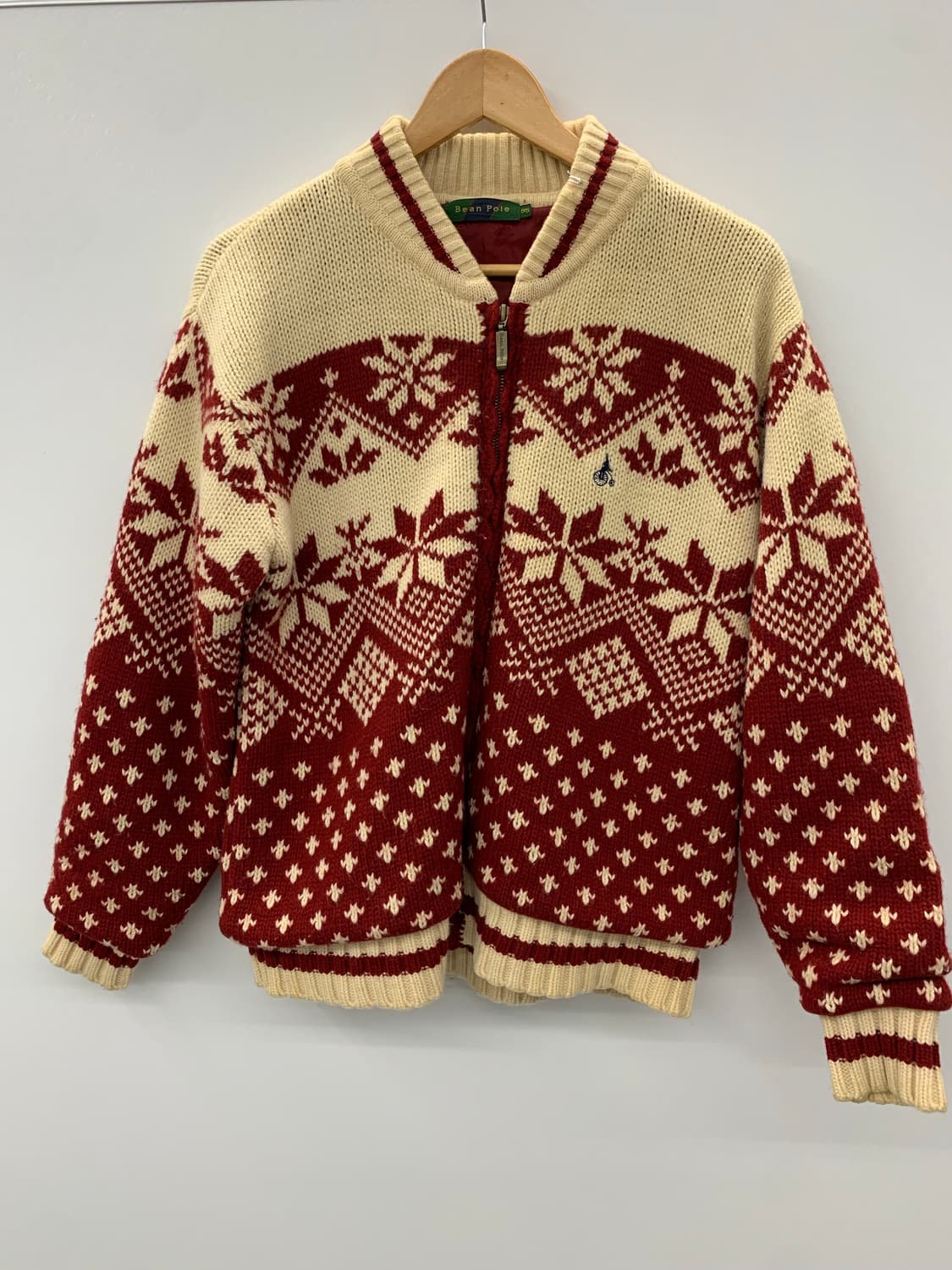 빈폴 노르딕 패턴 니트 집업 상품이미지4