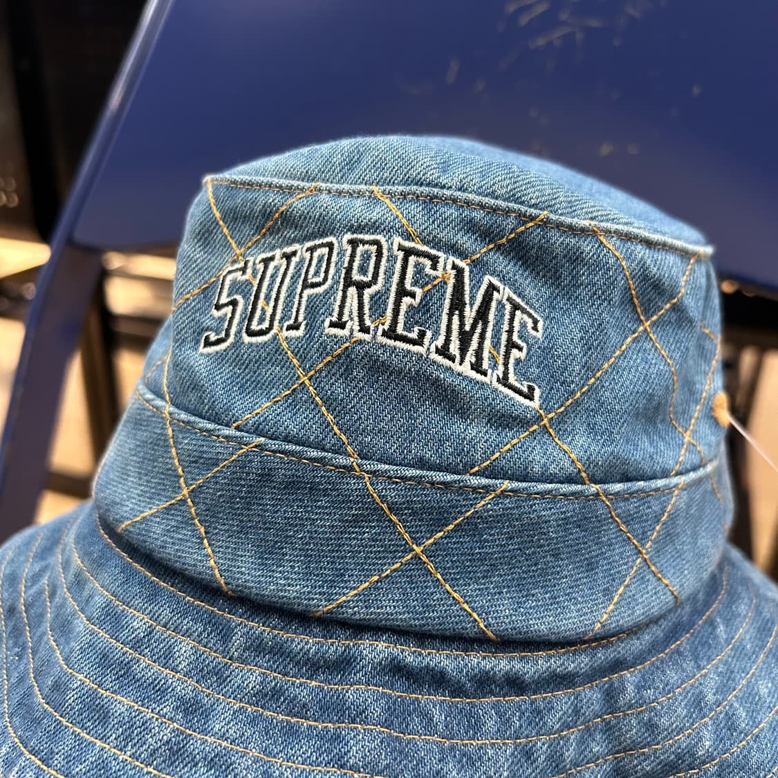 Supreme 18fw Denim Bucket Hat 상품이미지4