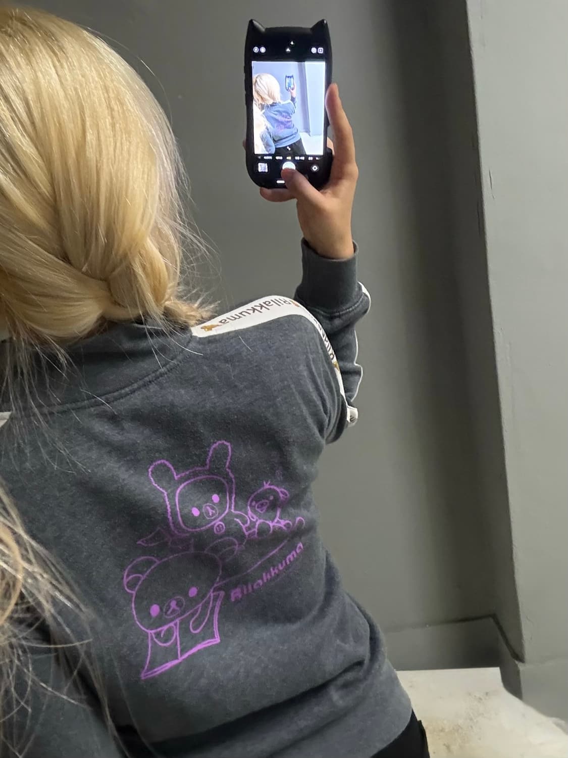 kawaii Sanrio Rilakkuma printing zip-up 상품이미지1