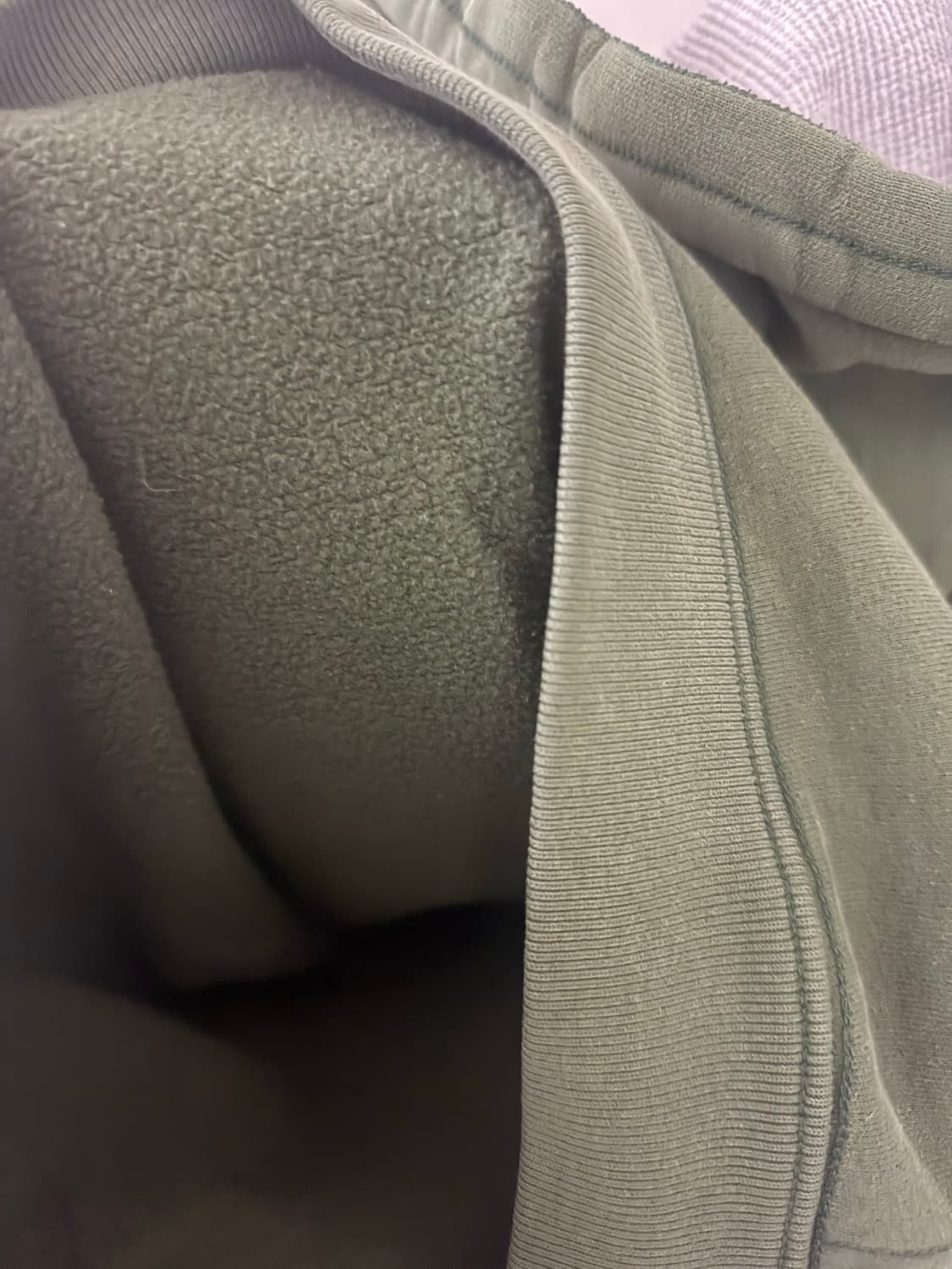 아베크롬비 카키 기모 후드티 브이넥 홀리스터 상품이미지7