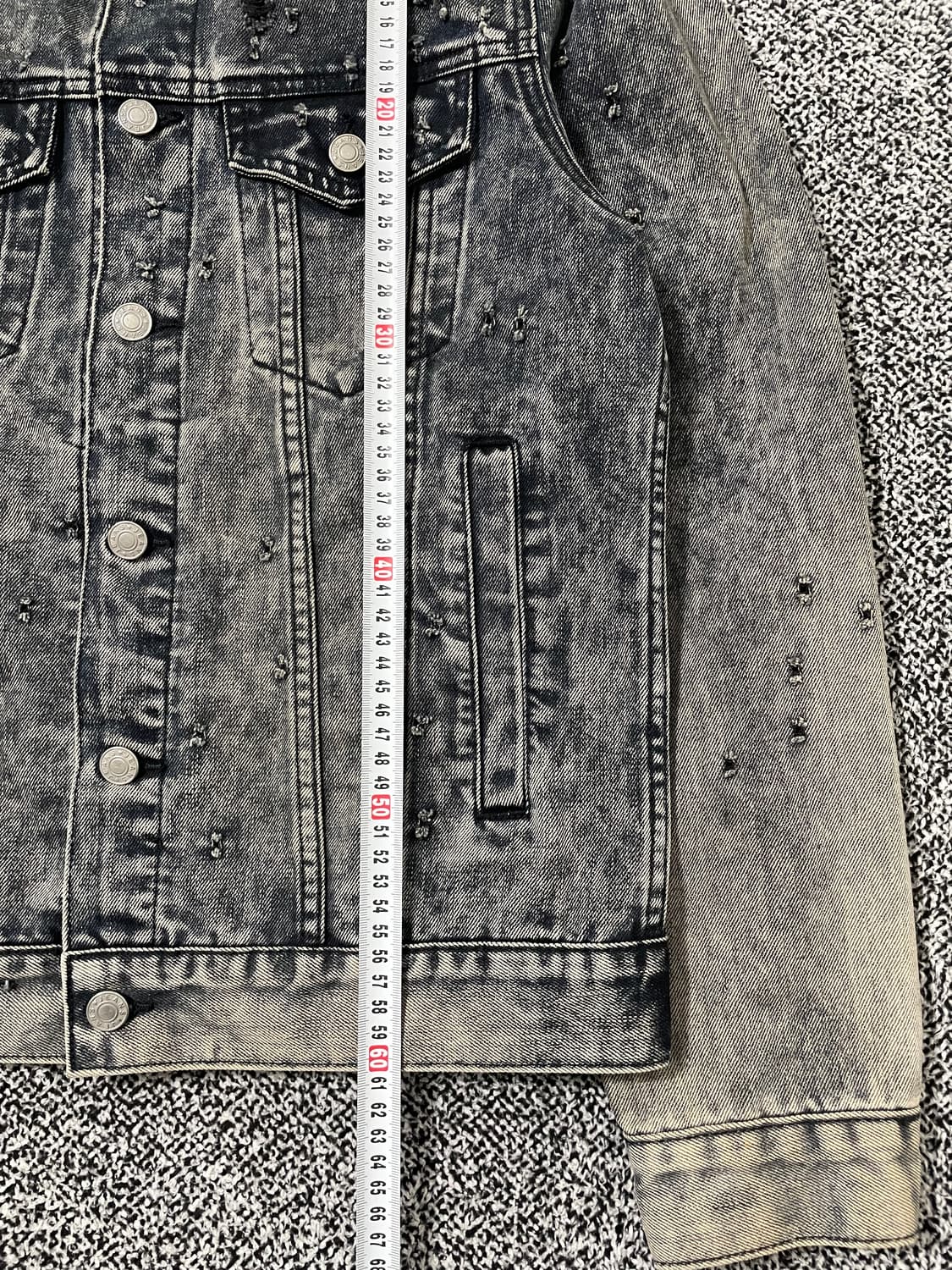 빈티지9. 비쿨식스 BEKOOL6 빈티지 워싱 데님 자켓 청자켓 데미지 상품이미지7