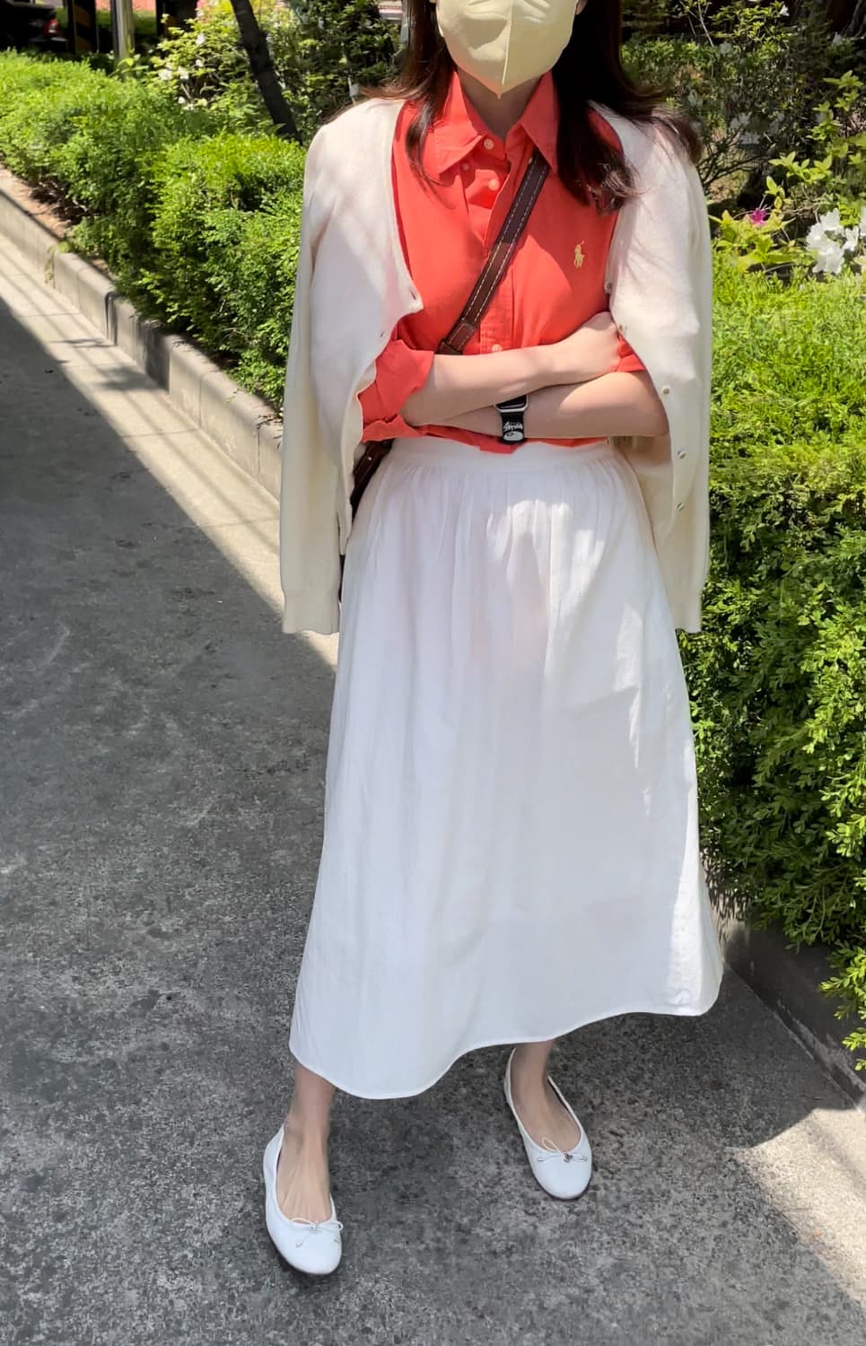 polo 빈티지 폴로 긴팔 셔츠 릴렉스핏 주황 당근 상품이미지2