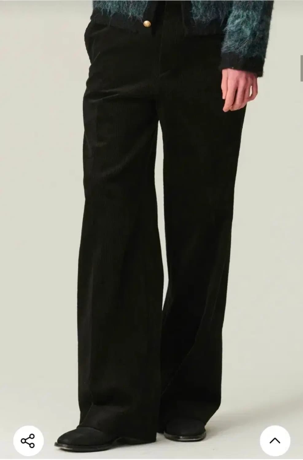 비욘드클로젯 바시티 웨일 코듀로이 팬츠 블랙 M 상품이미지5