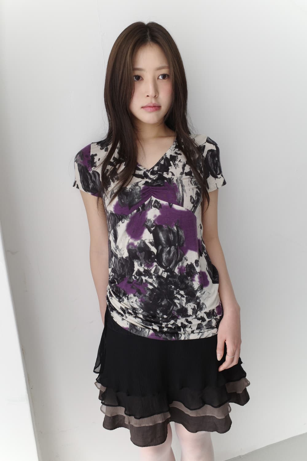 painting shirring half T 상품이미지3