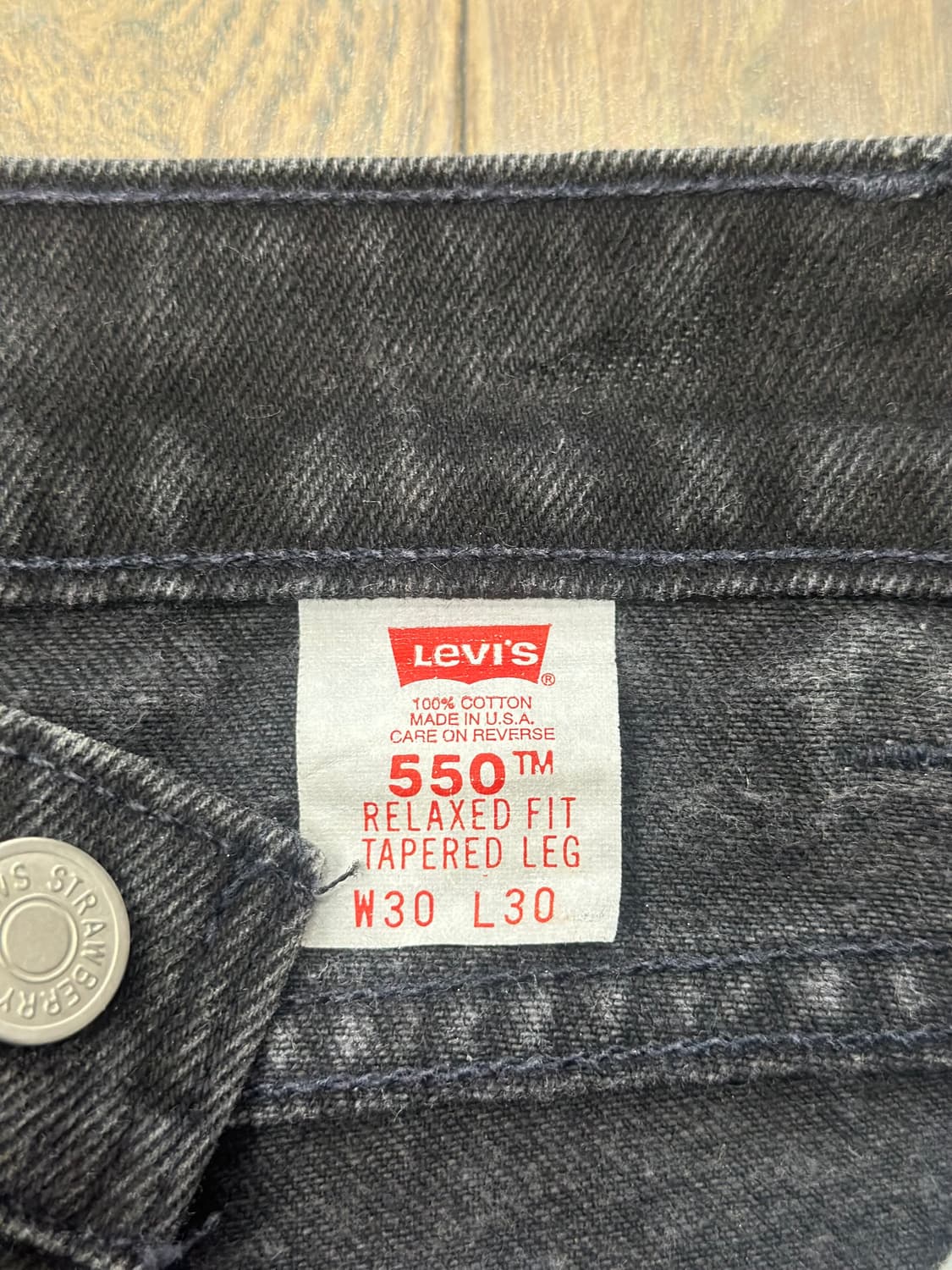 90s usa 리바이스 550. 블랙 오렌지탭 30 상품이미지4